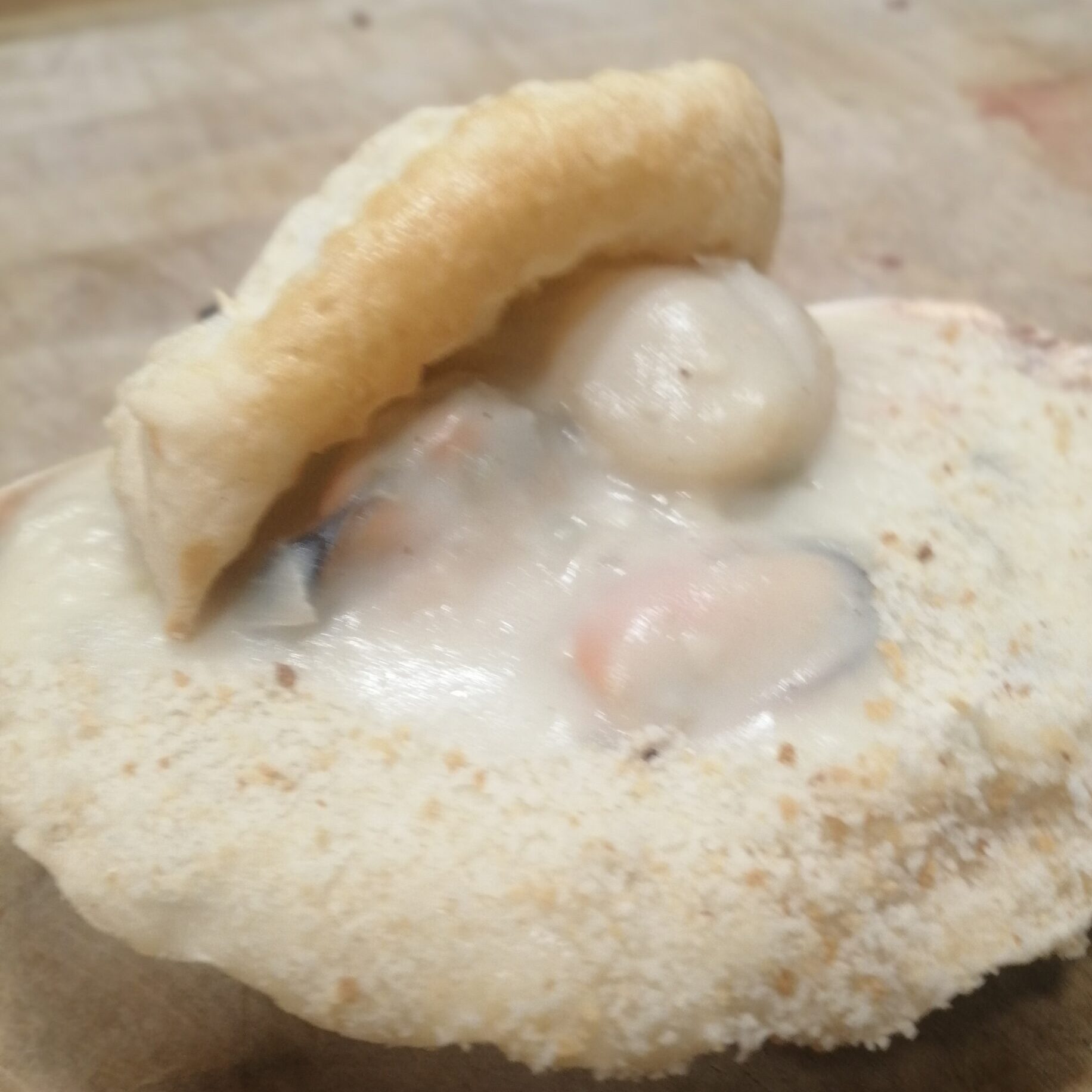 Coquille st jacques fait maison poisson blanc, moules, st jacques, crevettes,